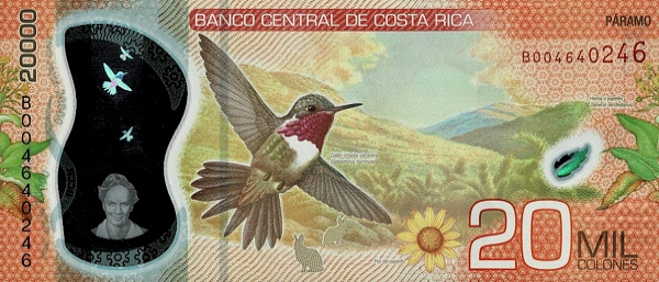 PN284 Costa Rica - 20.000 Pesos Year 2018 (2020)